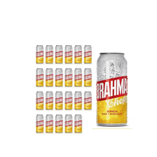 CERVEZA BRAHMA Pack x 24 latas 473cc